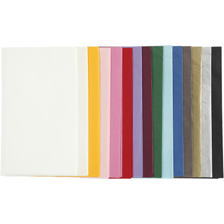 Silkepapir Ark 50x70 Ass Farver 15x2ark