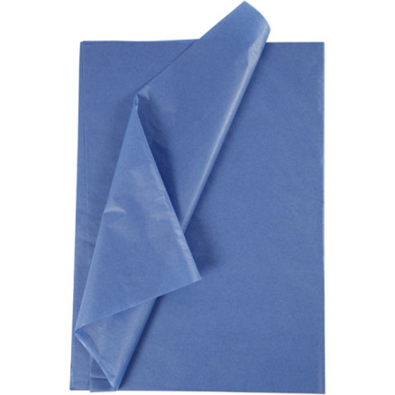 Silkepapir Ark 50x70 Blå 25ark