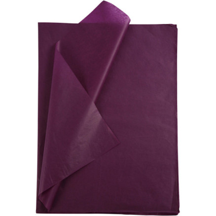 Silkepapir Ark 50x70 Bordeaux 25ark