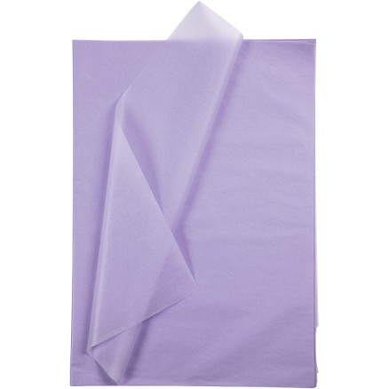Silkepapir Ark 50x70 Lys Lilla 26ark
