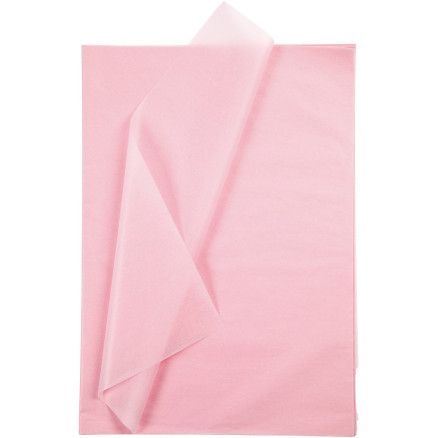 Silkepapir Ark 50x70 Lys Rosa 25ark