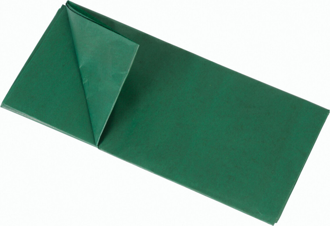 Silkepapir 5ark 50x70 Mørk Grøn