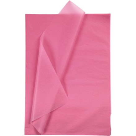 Silkepapir Ark 50x70 Pink 25ark
