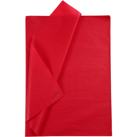 Silkepapir Ark 50x70 Rød 25ark