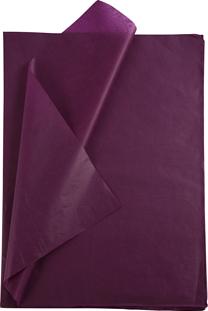Silkepapir 50x70 Bordeaux Ark