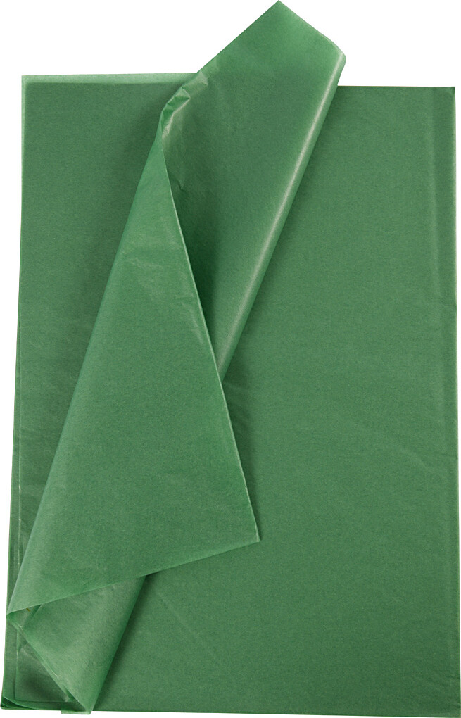 Silkepapir 50x70 Grøn Ark