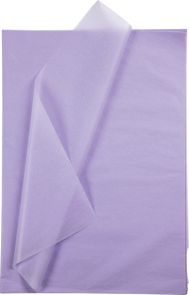 Silkepapir 50x70 Lys Lilla Ark