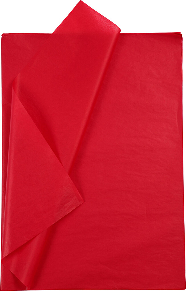 Silkepapir 50x70 Rød Ark