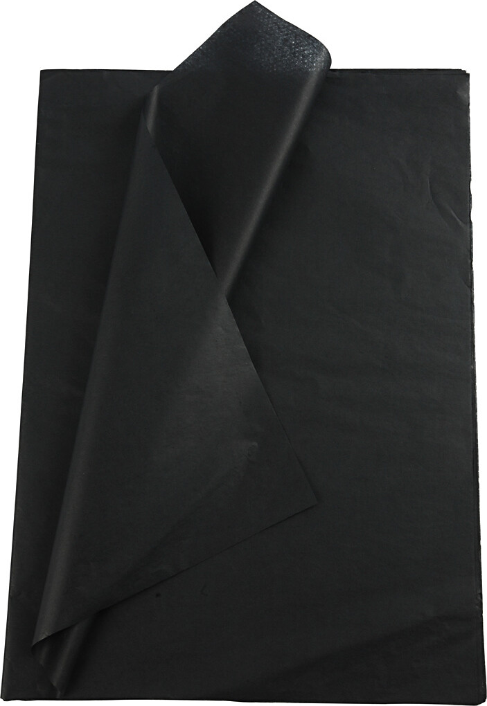 Silkepapir 50x70 Sort Ark