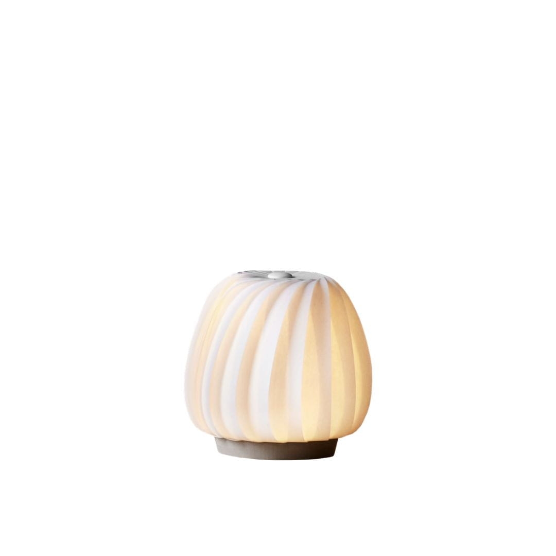 St906 Mini Bordlampe Hvid Coated Papir ø18 Tom Rossau