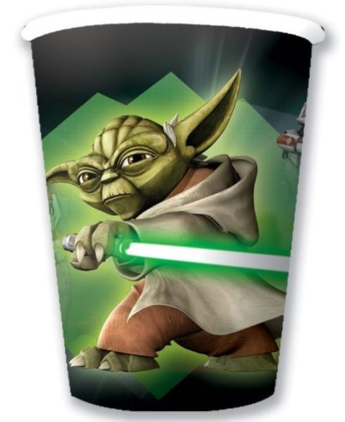 Star Wars: The Clone Wars: Birthday Party Papir Cups Stk