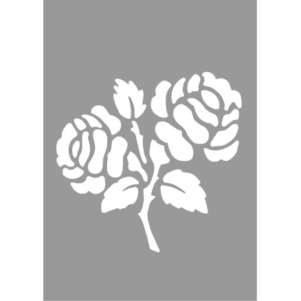 Stencils Skabelon Rose