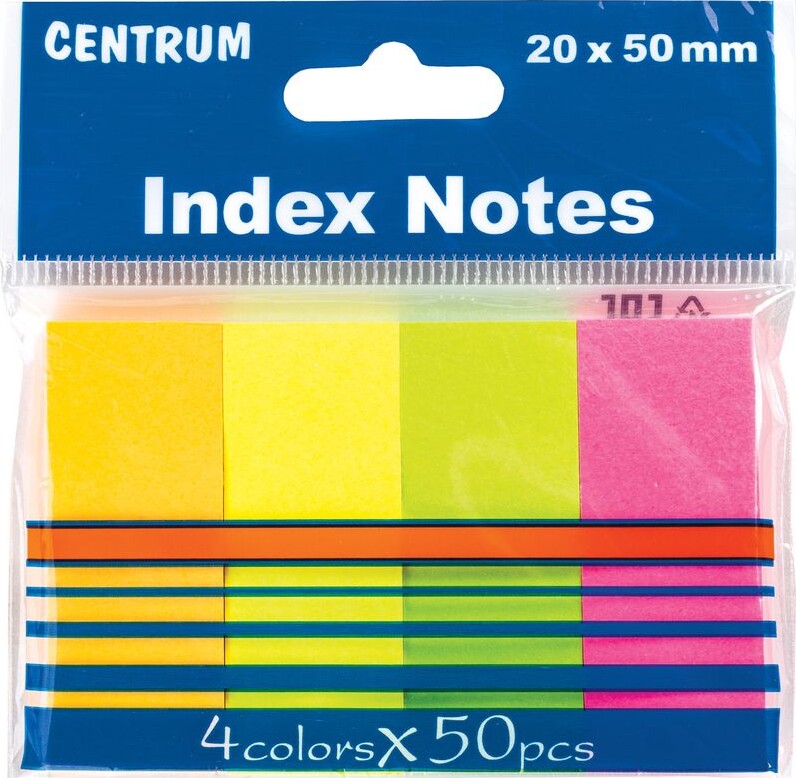 Sticknotes Papir Stk Assorterede Neon Centrum