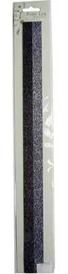Stjernestrimler Glitter Sort Sølv 15x420mm 8stk Syrefri