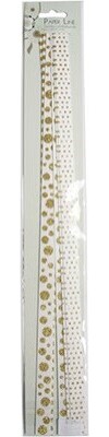 Strimler Selvklæbende Guld Motiver 15x420mm 6stk Syrefri