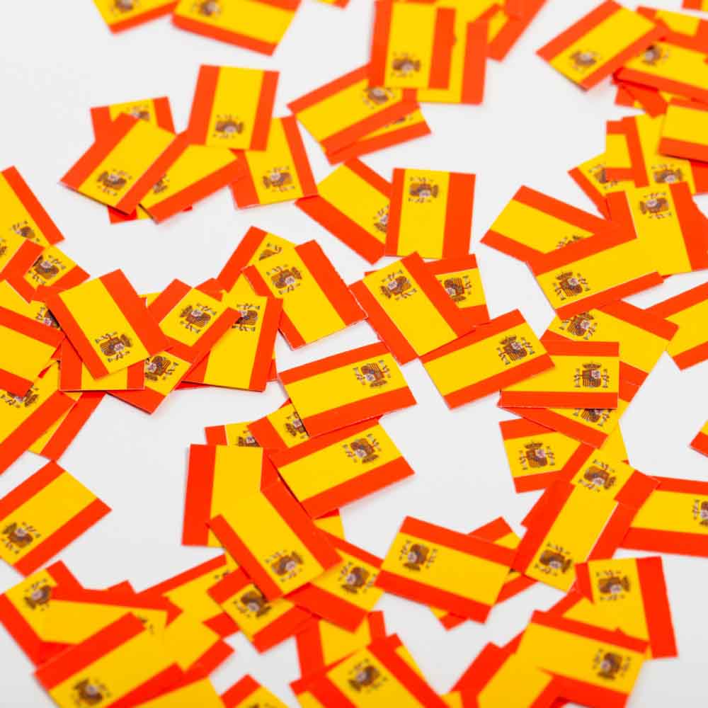 Strøflag Spanien 150 Stk