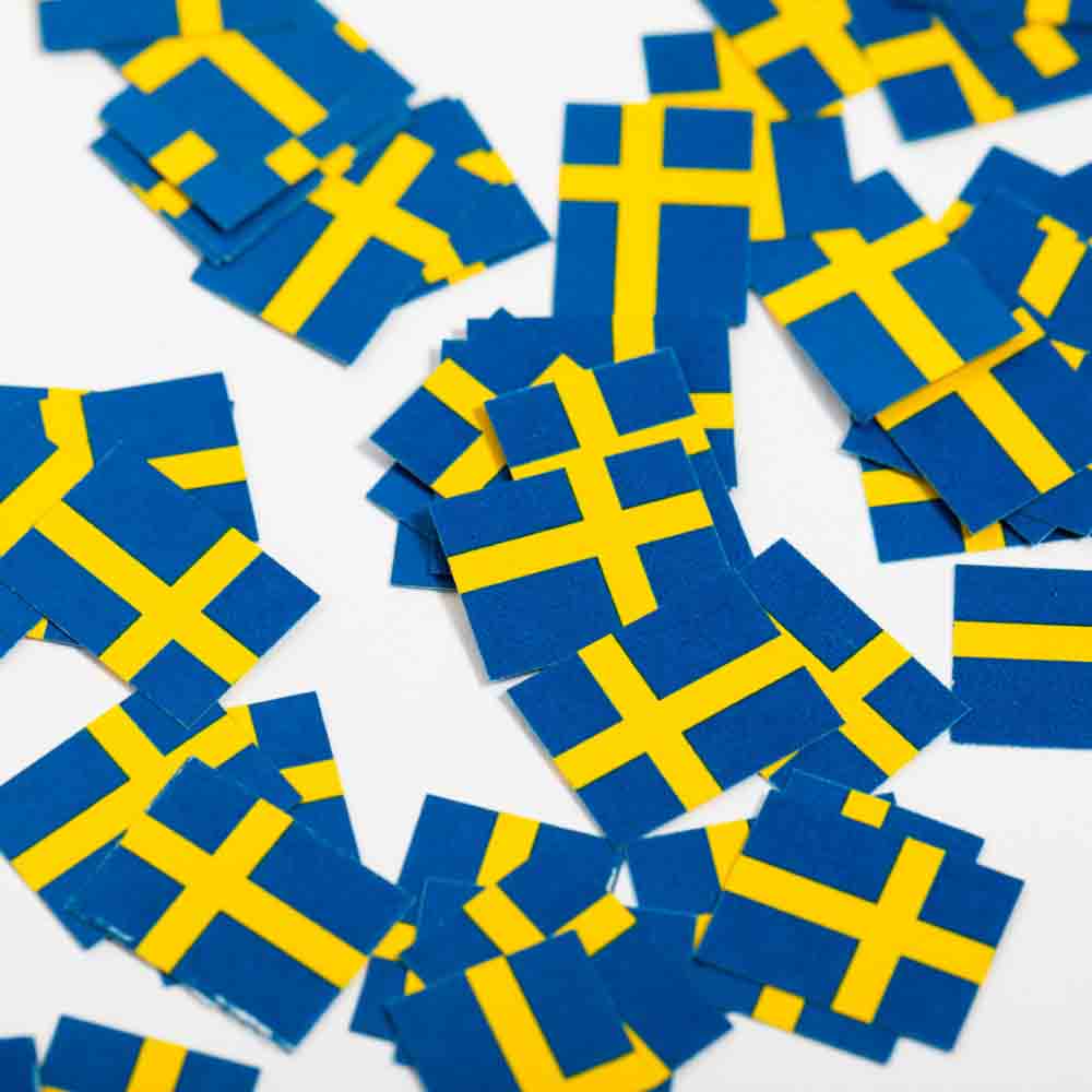 Strøflag Sverige 150 Stk