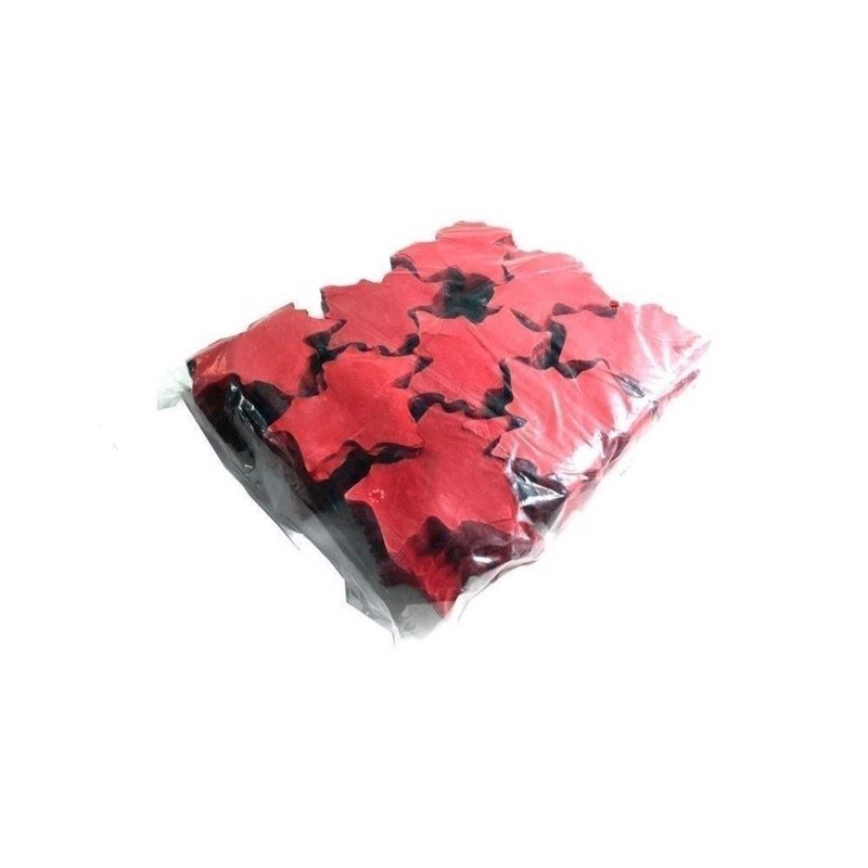 Tcm Papir Konfetti Ahornblade 100x100 Rød