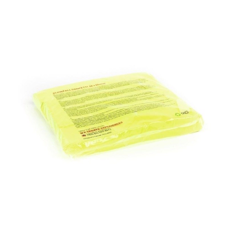 Tcm Papir Konfetti Rektangulær 55x18 Neon Gul Aktiv