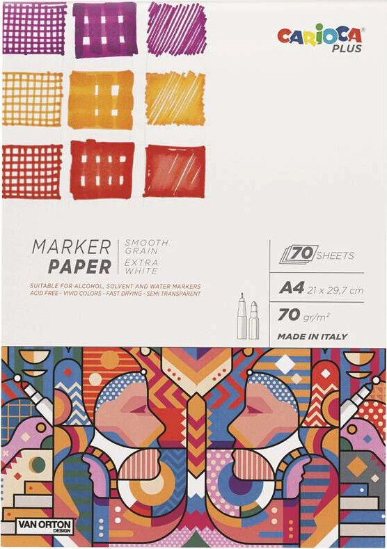 Tegneblok Marker Paper Sider Carioca Plus