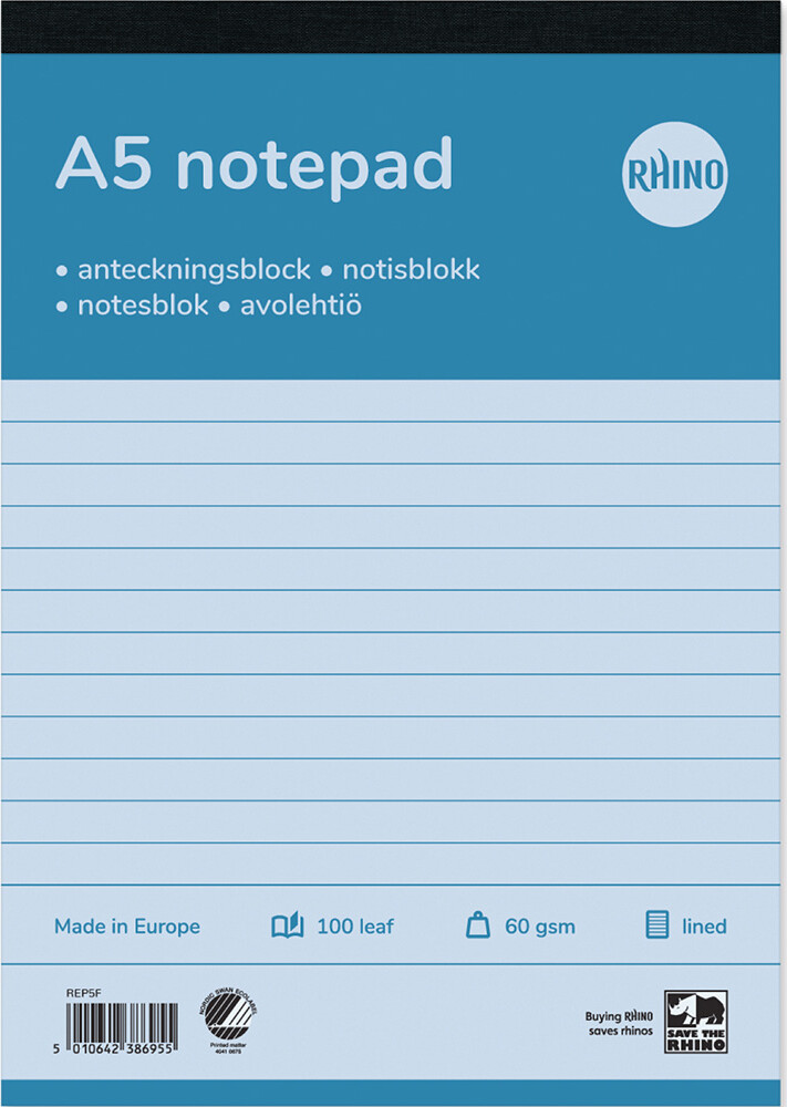 Telefonblok 100 Blade Linjeret Rhino