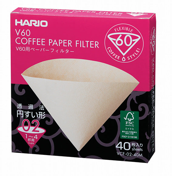 V60 Filter Paper Kaffefilter Stk Natural