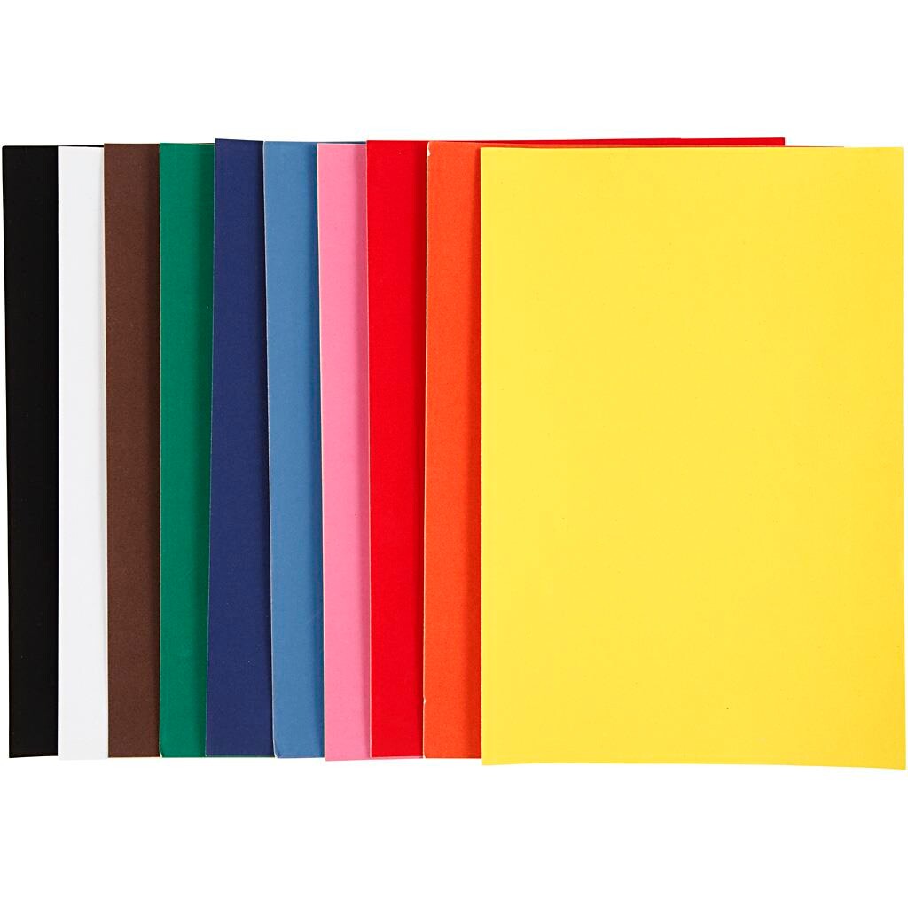 Velourpapir Farver 140 Gram Ark