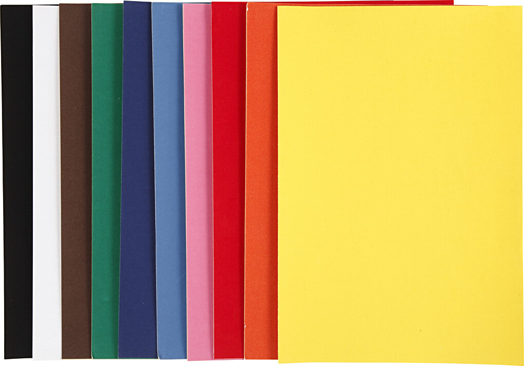 Velourpapir 210x297 140 Assorterede Farver Ark