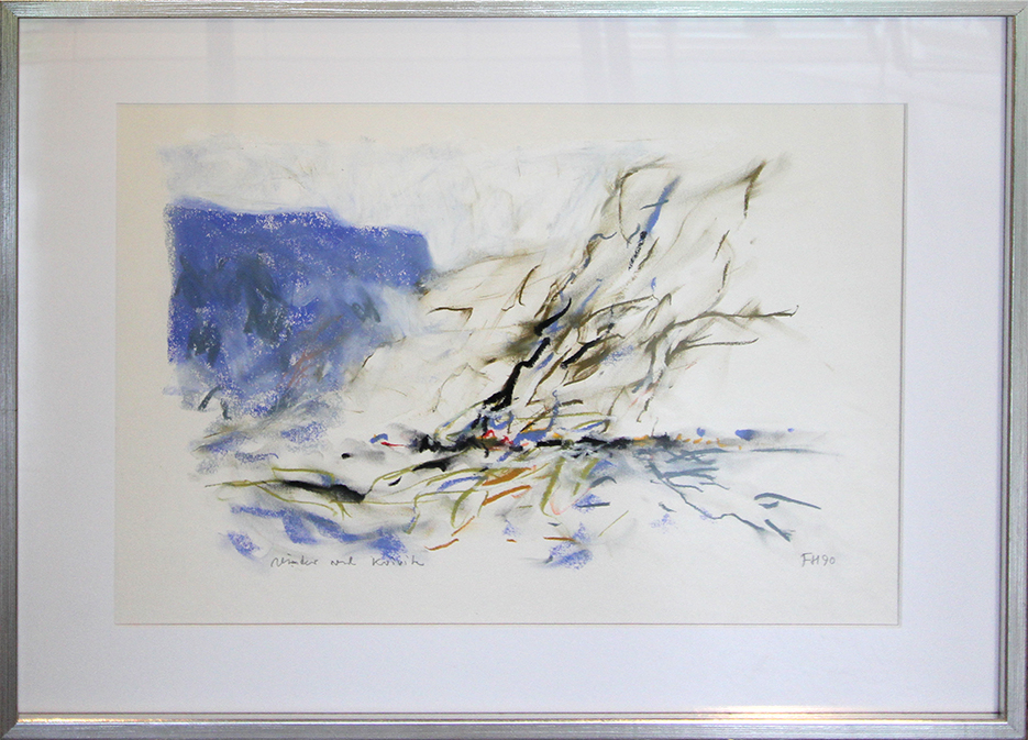 Vinter Ved Kvivik Kunst Papir Frank Hammershøj  Malerier Lavet Frank Hammershøj  Køb Her