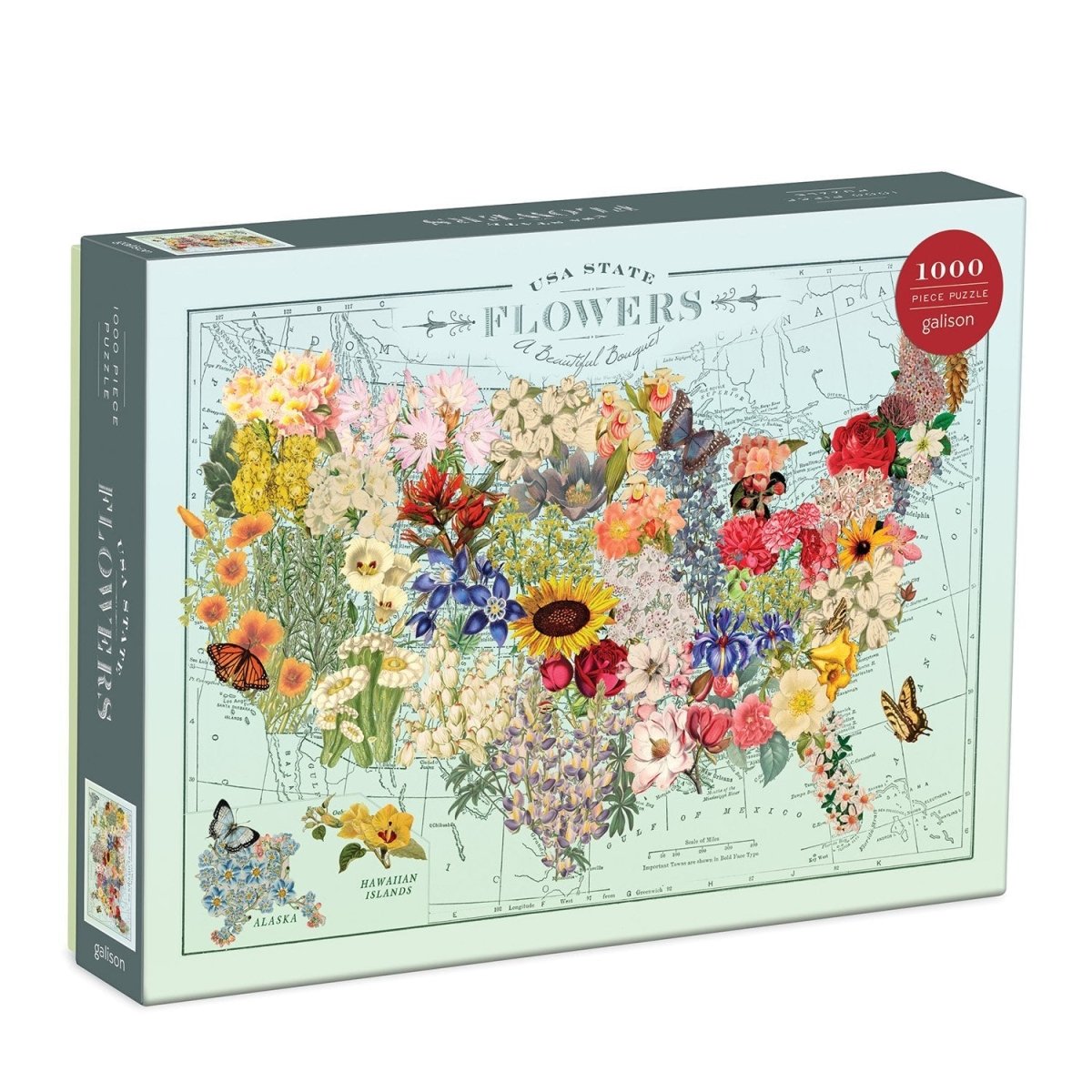 Wendy Gold Usa State Flowers 1000 Brikker