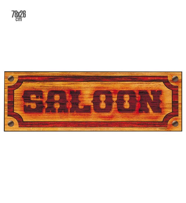 Western Salon Papir Skilt 78x26