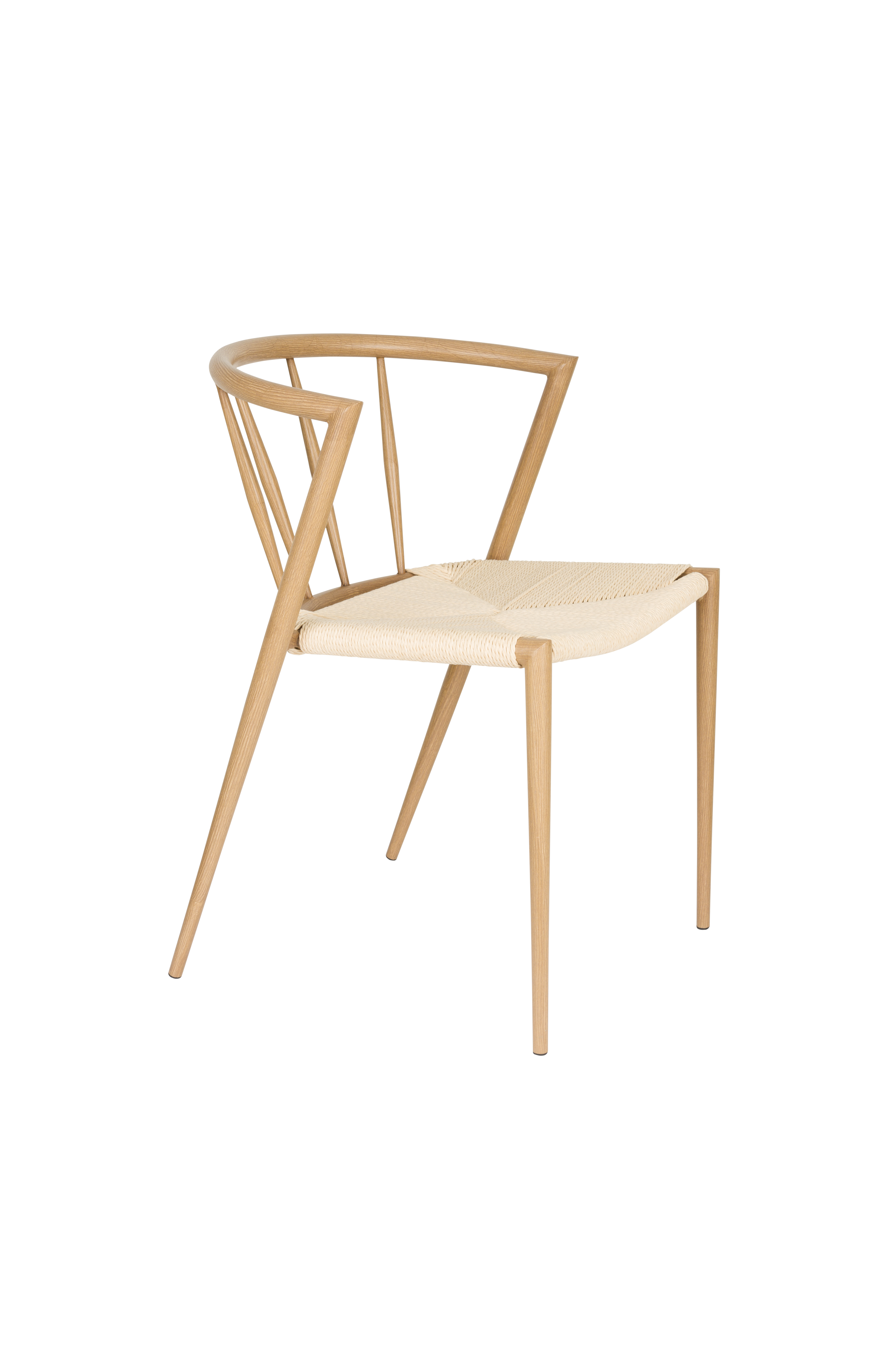 White Label Living Che Spisebordsstol Beige Papir Natur Jern