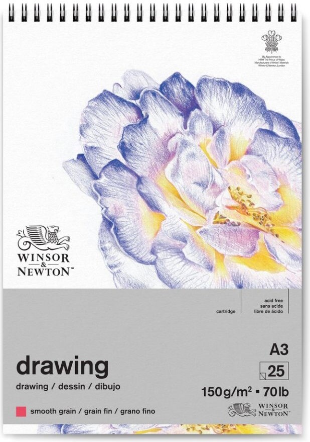 Winsor   Newton Tegneblok 150g Sider