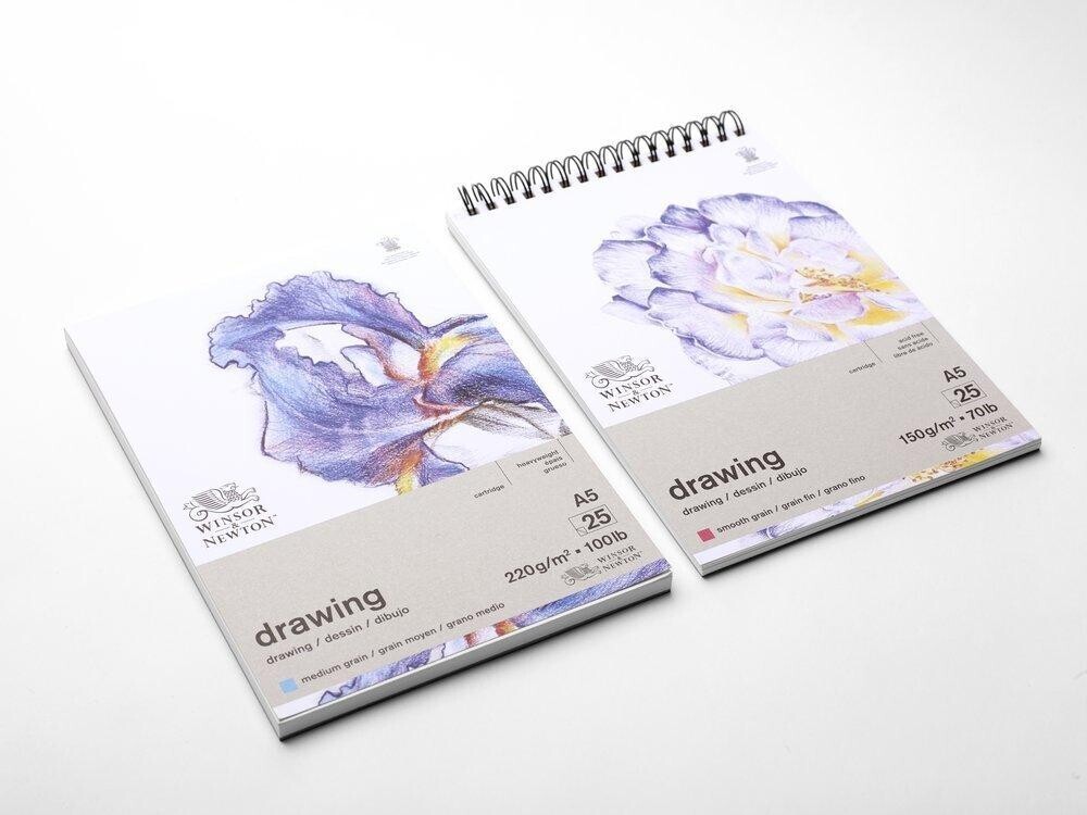 Winsor   Newton Tegneblok Glat 220g Sider
