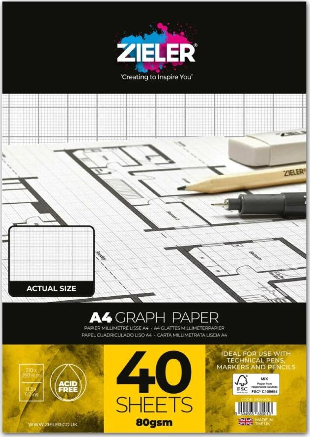 Zieler Graph Paper Milimeterblok Ark