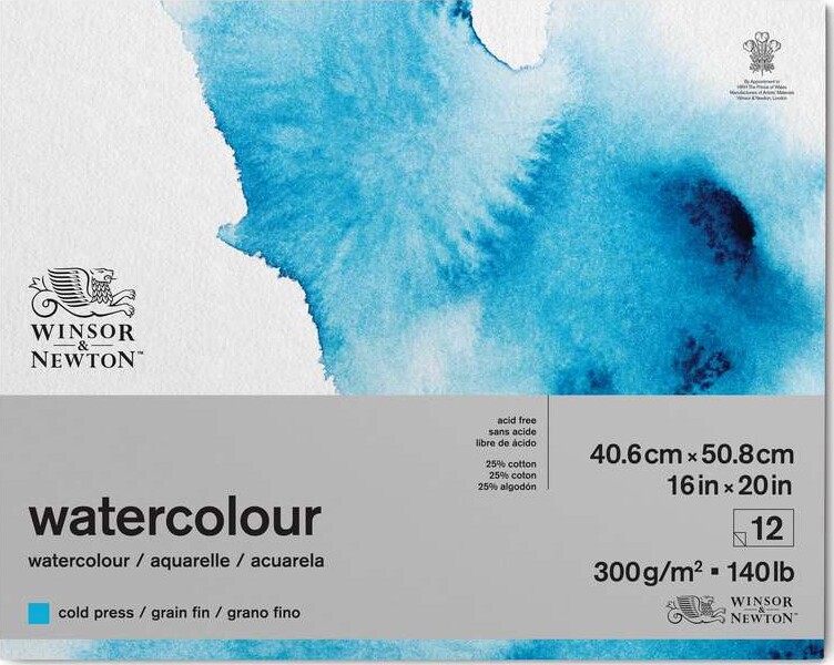 Akvarelblok 41x51 Cold Press Winsor   Newton Ark