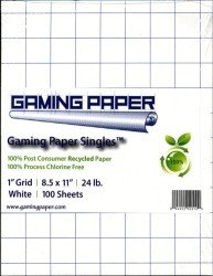 Battle Mat Gaming Paper 100 Singles Ampquot Square Ampquotx11ampquot Ggp1001