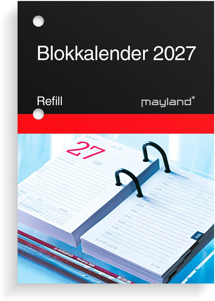 Blokkalender 2027 Refill Mayland