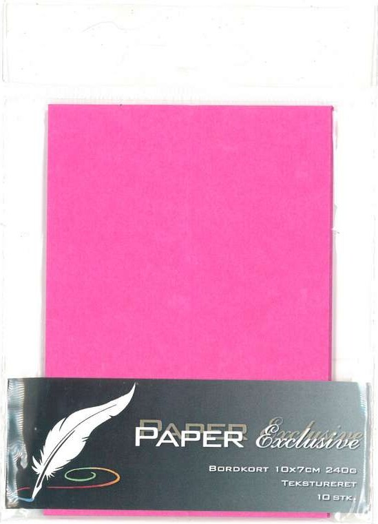 Bordkort Blanke Cerise Tekstureret 10x7 Stk Paper Exclusive