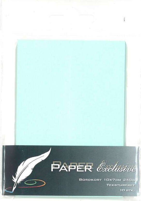 Bordkort Blanke Mintgrøn Tekstureret 10x7 Stk Paper Exclusive