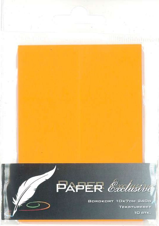 Bordkort Blanke Orange Tekstureret 10x7 Stk Paper Exclusive