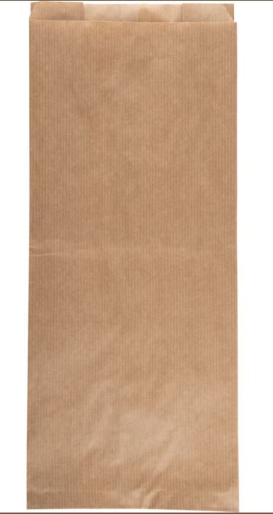 Brødpose 46x8x16cm Brun 1000 Stk Med Sidefals