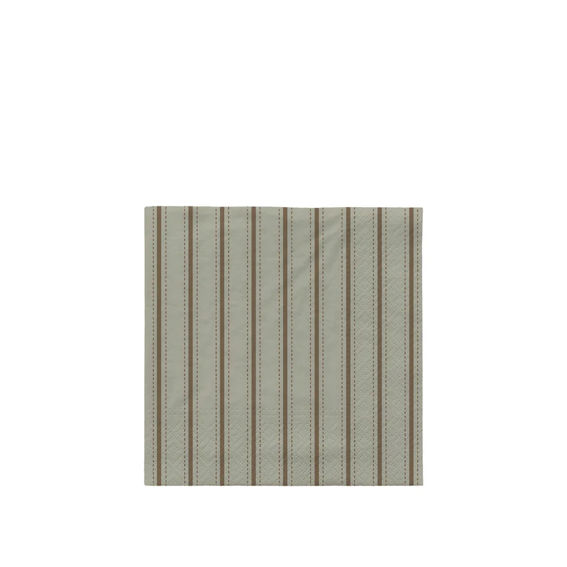 Broste Copenhagen Dolly Papirserviet Kvadratisk Desert Sage Mørkegrøn Papir 33x33