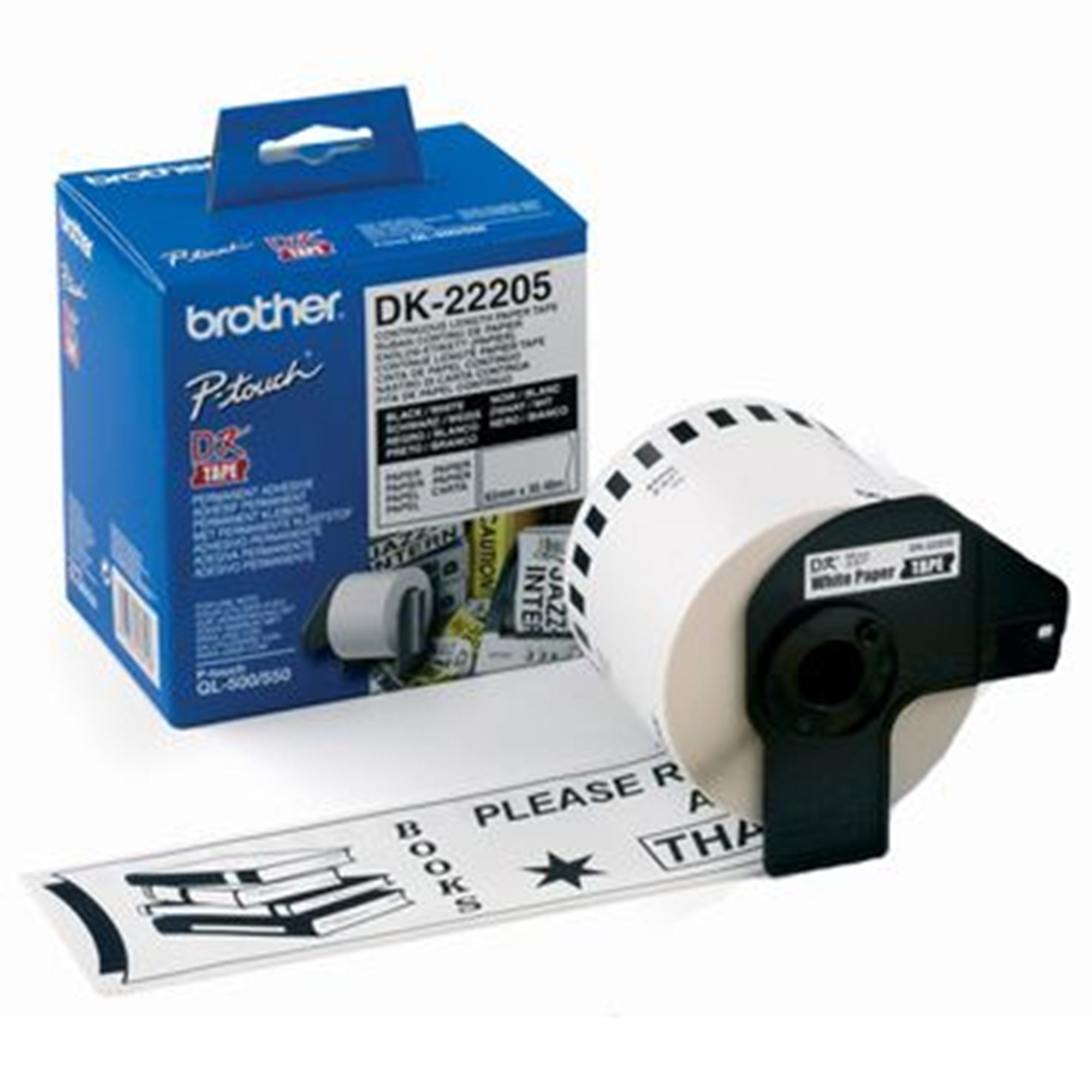 Brother Labels 62mmx30 48m White Paper