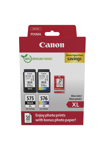 Canon 575xl   576xl Value Pack  Paper Original