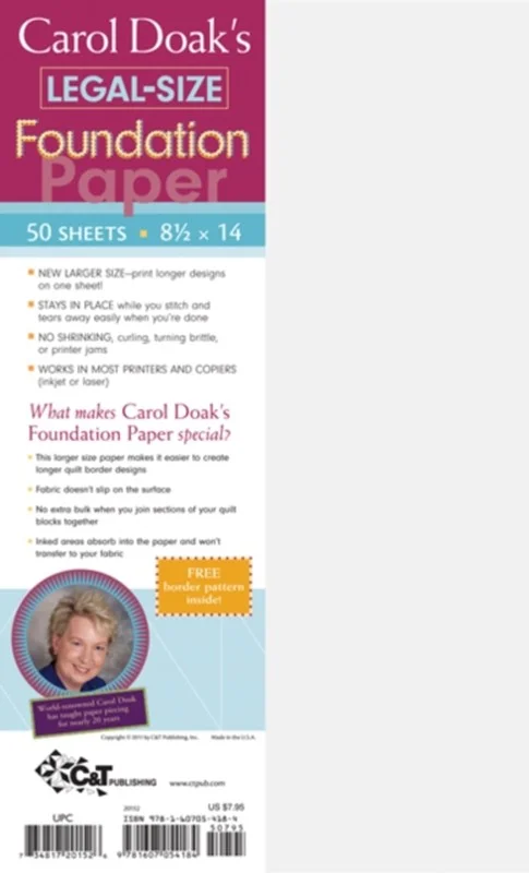 Carol Doak Legal Size Foundation Paper 2011  Carol Doak