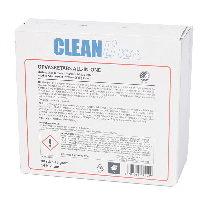 Clean Line Opvasketabs All One Stk