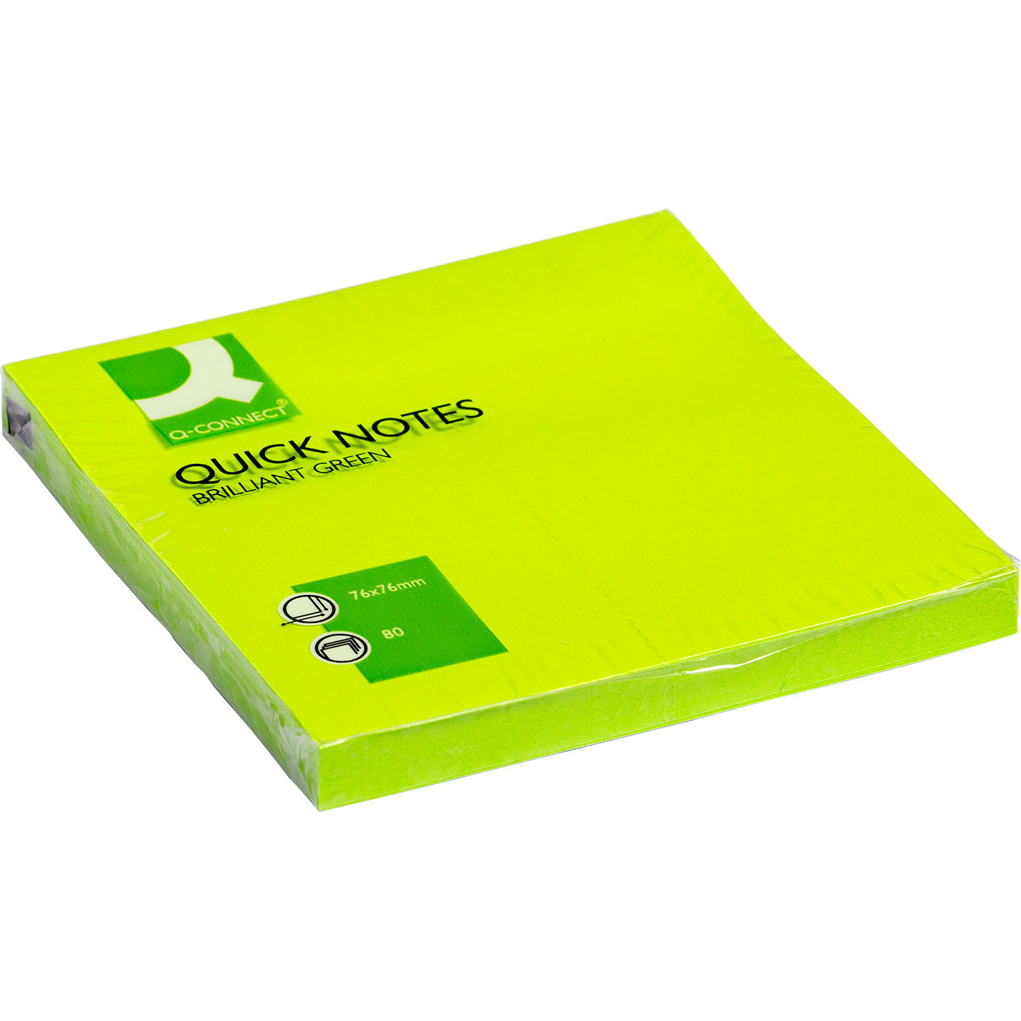 Connect Notes Neon Grøn 76x76mm