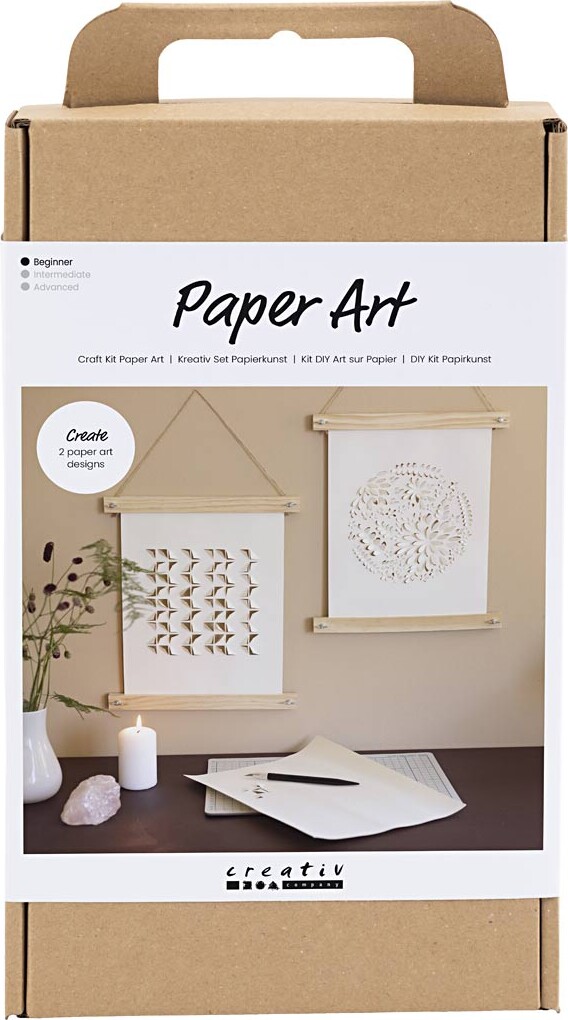 Diy Kit Papirkunst Papir Til Ophæng Off White 1pk Creativ Company