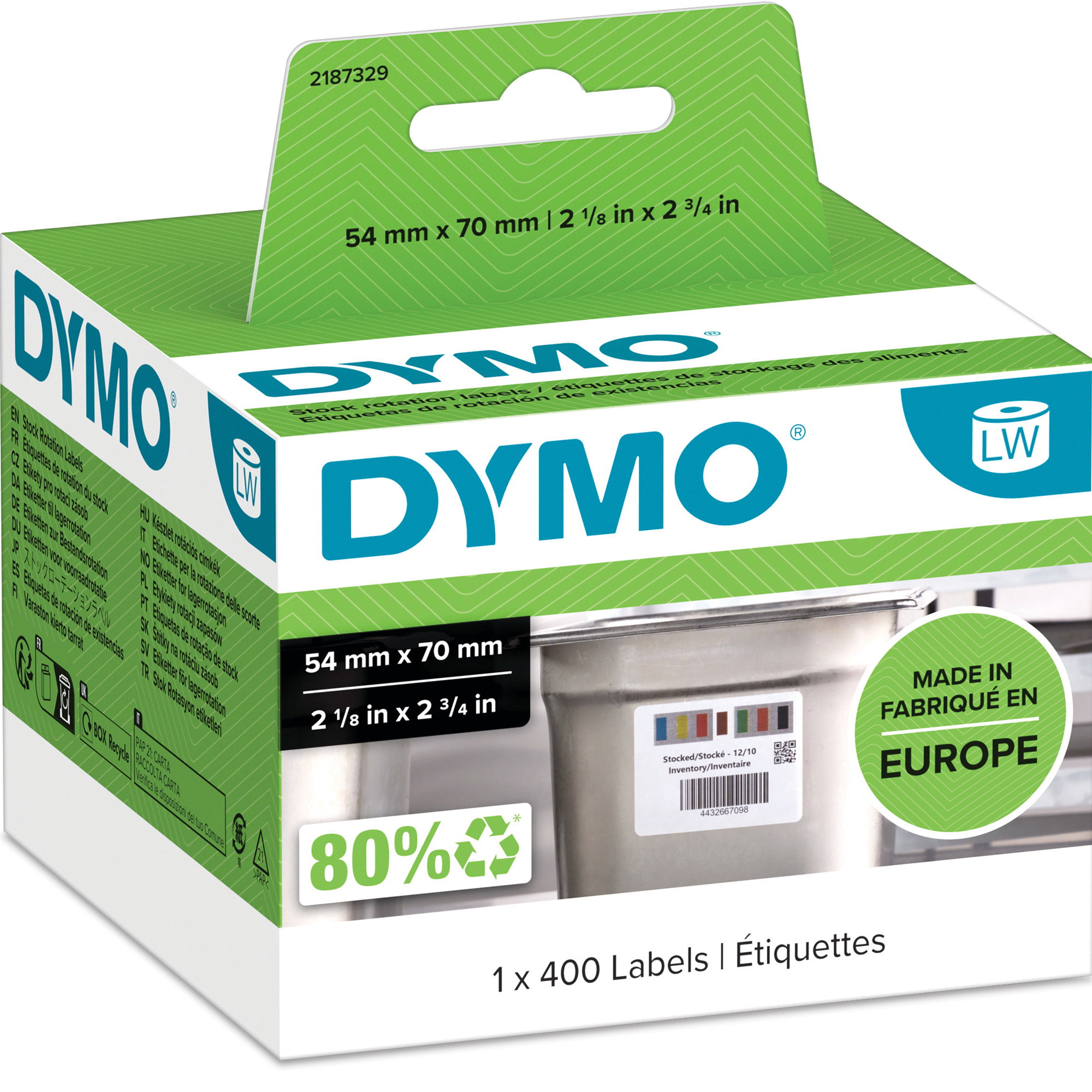 Dymo Lagerrotationsetiketter 400